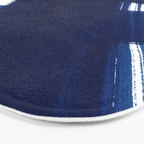 Indigo Abstract Brush Strokes | No. 4 Bath Mat Gallery Image 3