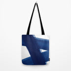Indigo Abstract Brush Strokes | No. 4 Tote Bag Gallery Image 2