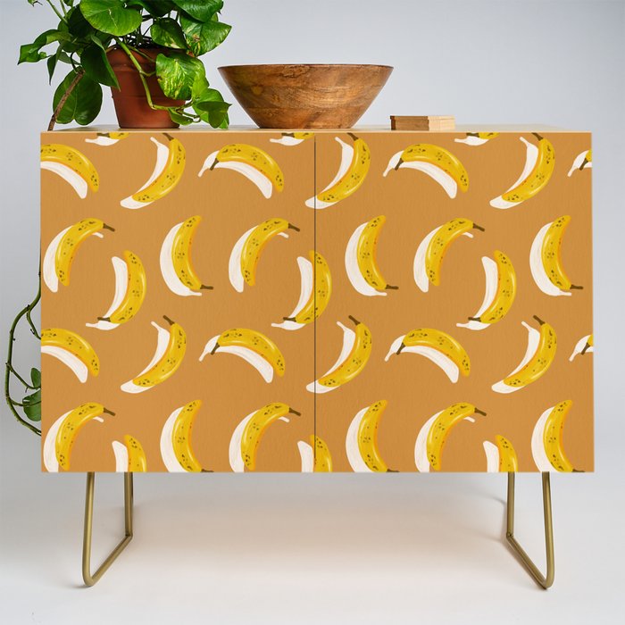 Banana Pattern - Ochre Credenza Gallery Image 1