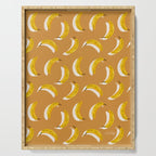 Banana Pattern - Ochre Serving Tray Gallery Image 1