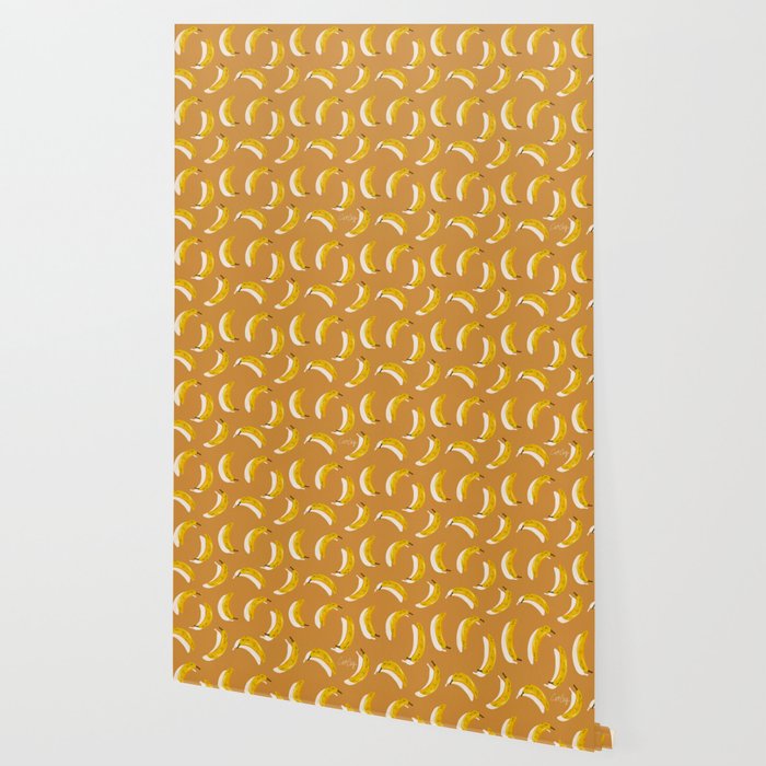Banana Pattern - Ochre Wallpaper Gallery Image 2