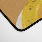 Banana Pattern - Ochre Desk Mat Gallery Image 4