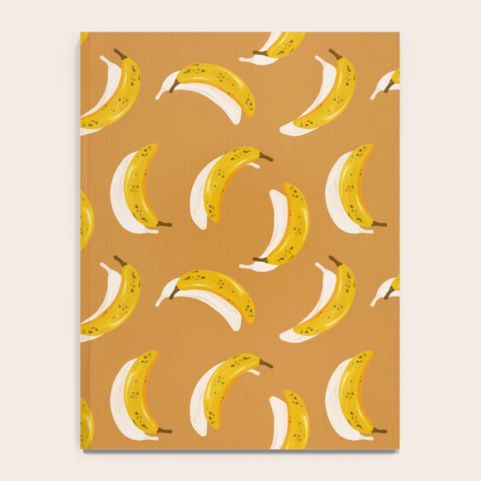 Banana Pattern - Ochre Notebook Gallery Image 4