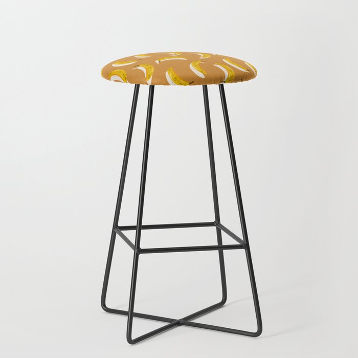 Banana Pattern - Ochre Stool Gallery Image 1