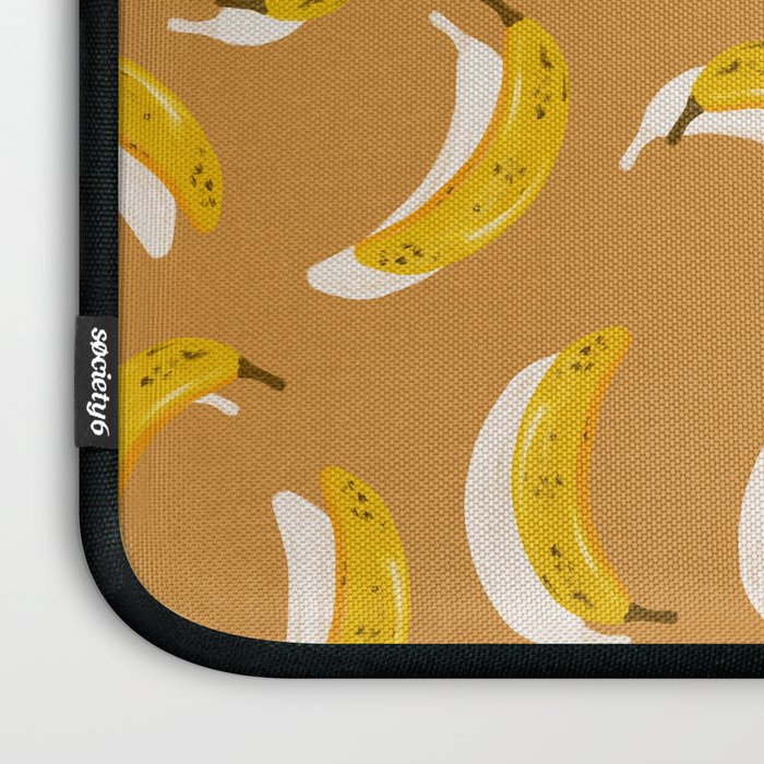 Banana Pattern - Ochre Laptop Sleeve Gallery Image 3