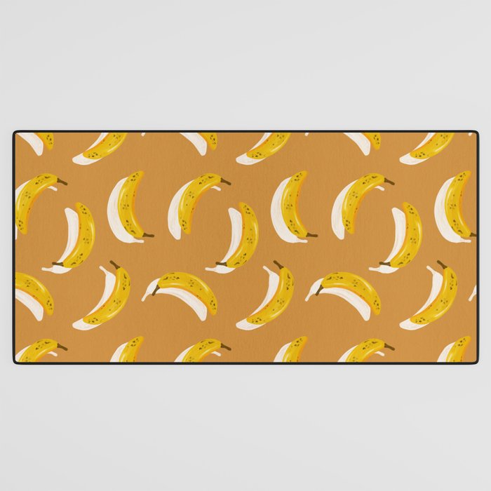 Banana Pattern - Ochre Desk Mat Gallery Image 3