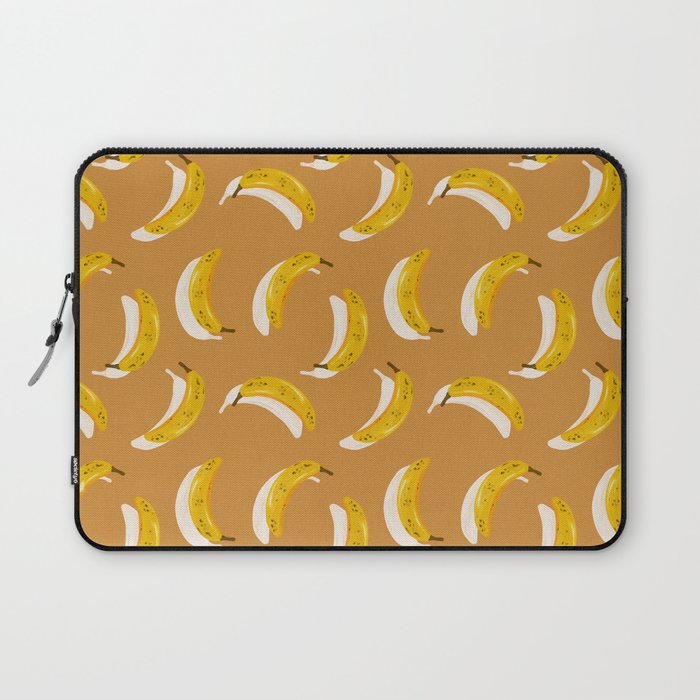 Banana Pattern - Ochre Laptop Sleeve Gallery Image 1