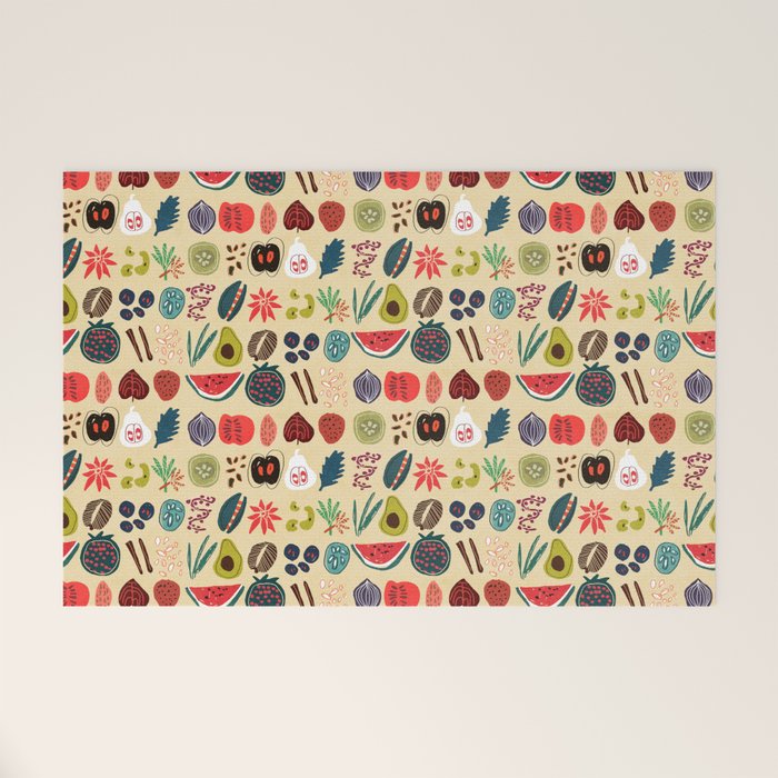 Fruit and Spice Rack Welcome Mat Gallery Image 1