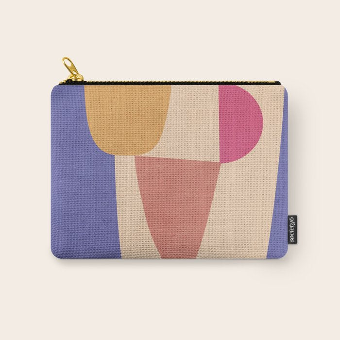 Modern Abstract Minimal Shapes 98 Carry All Pouch Gallery Image 1