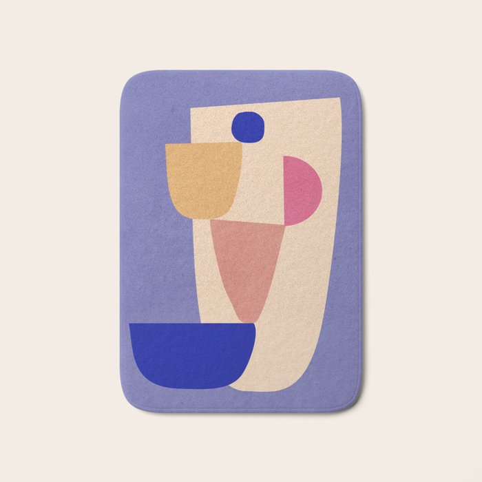 Modern Abstract Minimal Shapes 98 Bath Mat Gallery Image 1