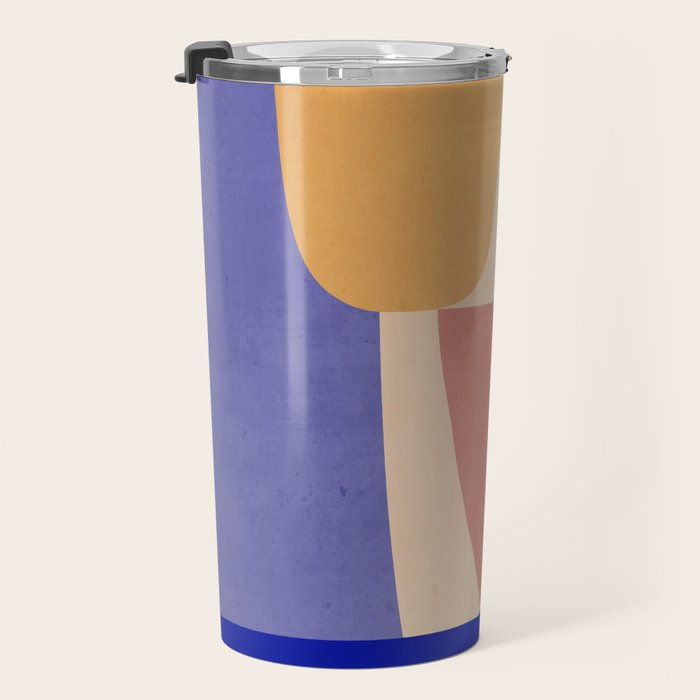 Modern Abstract Minimal Shapes 98 Travel Mug Gallery Image 3