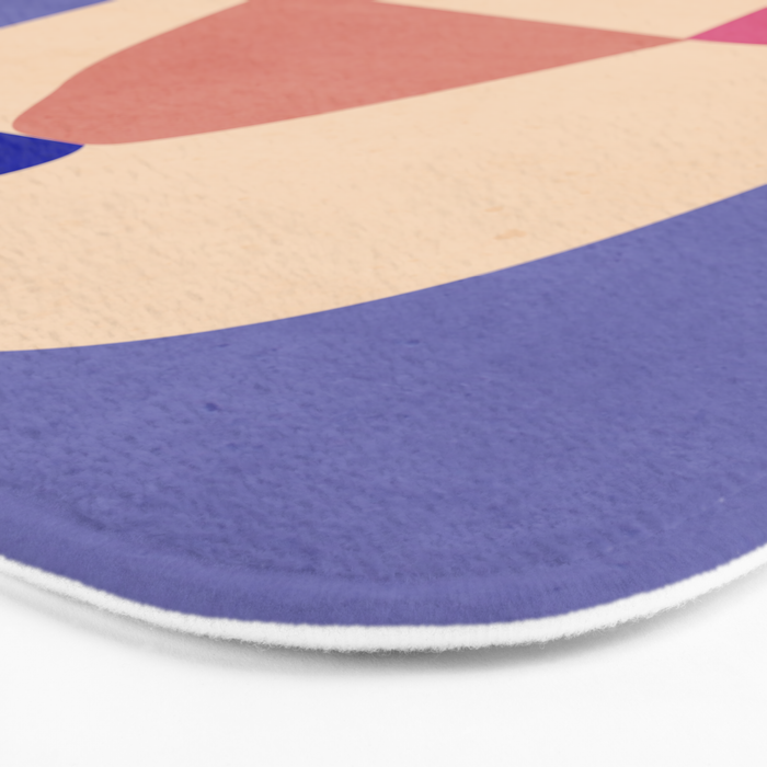 Modern Abstract Minimal Shapes 98 Bath Mat Gallery Image 3