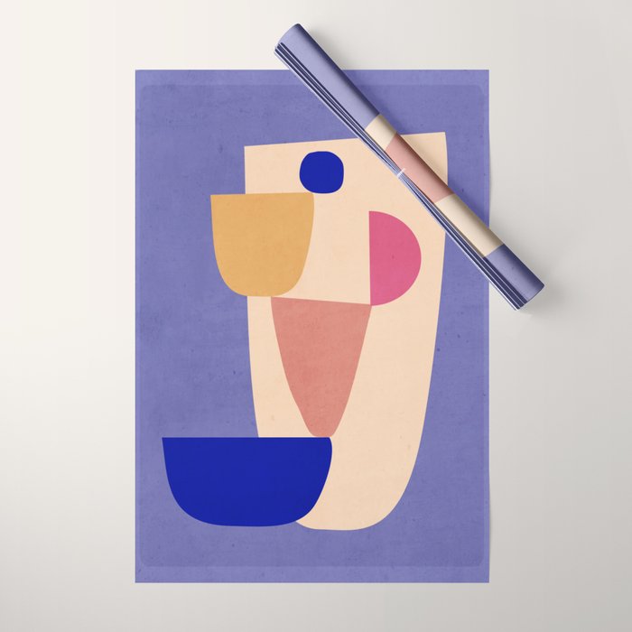 Modern Abstract Minimal Shapes 98 Wrapping Paper Gallery Image 1