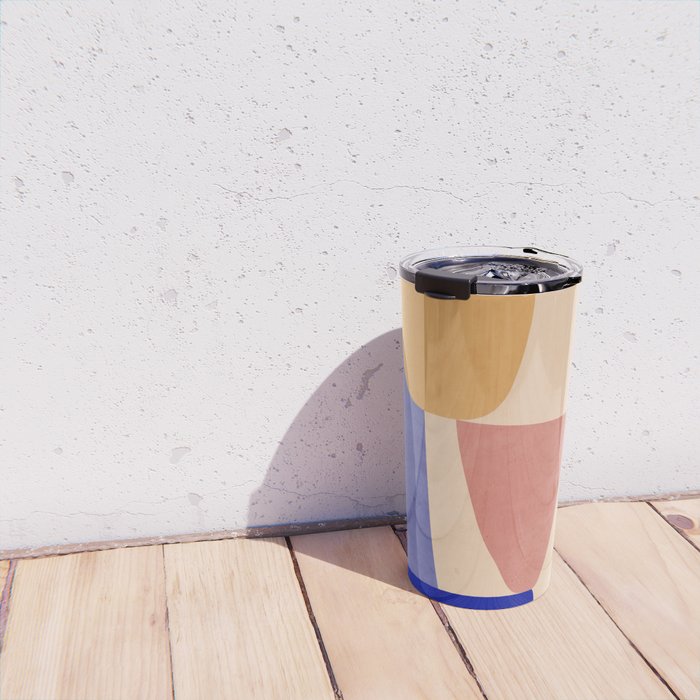 Modern Abstract Minimal Shapes 98 Travel Mug Gallery Image 4