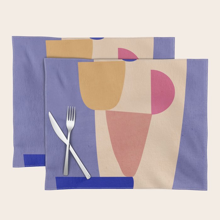Modern Abstract Minimal Shapes 98 Placemat Gallery Image 1
