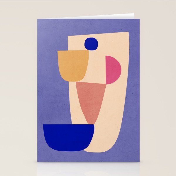 Modern Abstract Minimal Shapes 98 Stationery Card Gallery Image 1