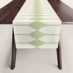 Minimal Geometric Pattern - Green Table Runner Gallery Image 1