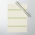 Minimal Geometric Pattern - Green Wrapping Paper Gallery Image 1
