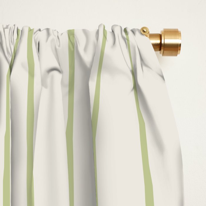 Minimal Geometric Pattern - Green Window Curtain Gallery Image 2