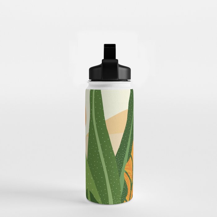 Summer In the Tropics Sunset Scene Water Bottle Gallery Image 2