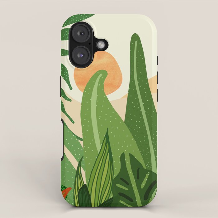 Summer In the Tropics Sunset Scene iPhone Case Gallery Image 1