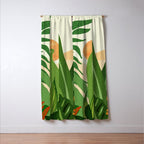 Summer In the Tropics Sunset Scene Window Curtain Gallery Image 3