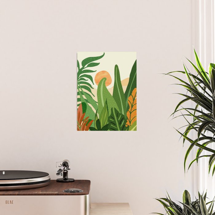 Summer In the Tropics Sunset Scene Poster Gallery Image 2