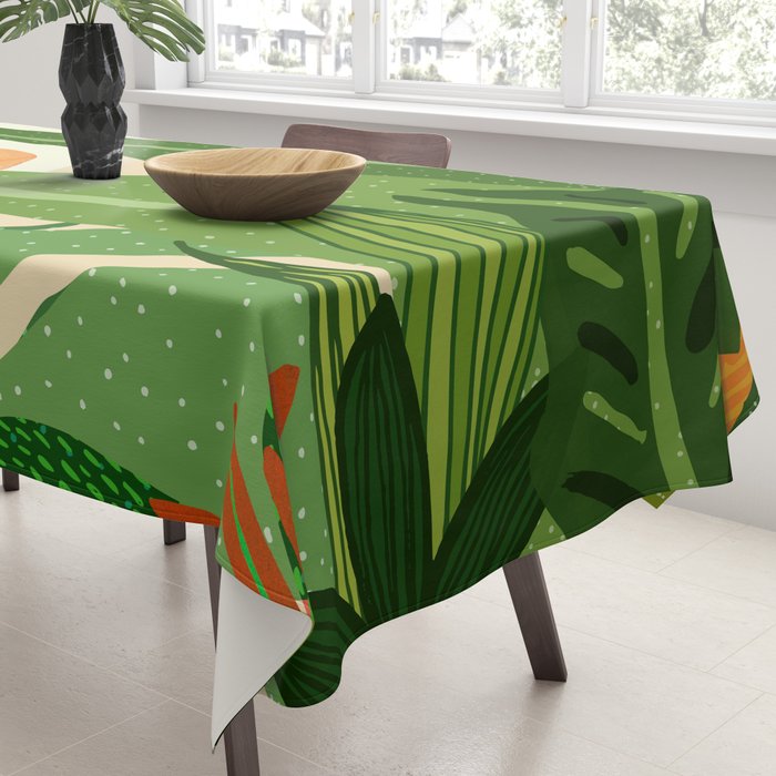 Summer In the Tropics Sunset Scene Tablecloth Gallery Image 3