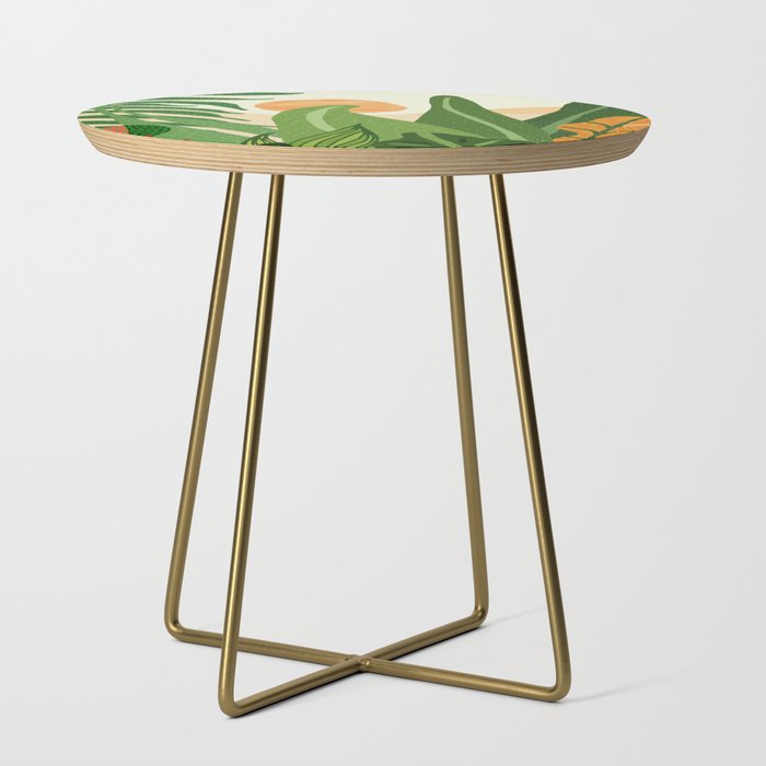 Summer In the Tropics Sunset Scene Side Table Gallery Image 1