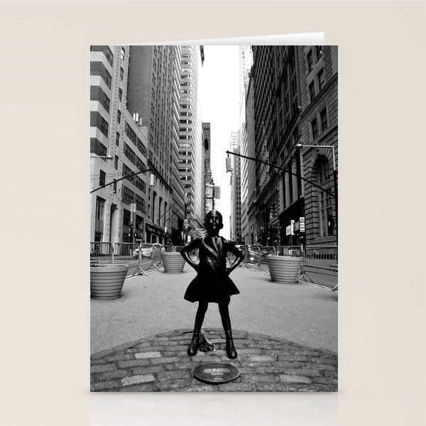Fearless Girl Stationery Card Gallery Image 2