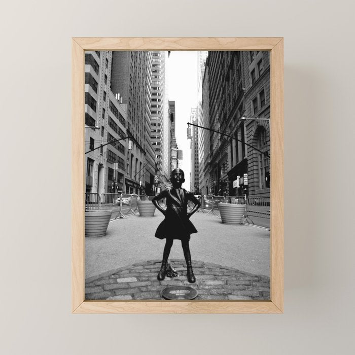 Fearless Girl Mini Art Print Gallery Image 1