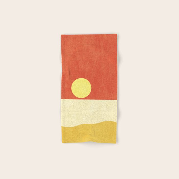 LANDSHAPES / Beach - Sunset Bath Towel Gallery Image 1