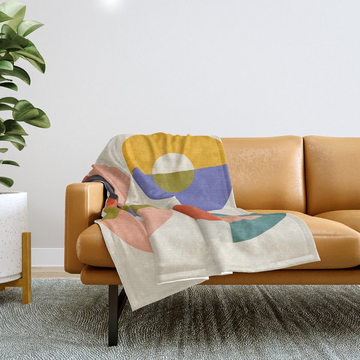 mid century modern 2022 3 Throw Blanket Gallery Image 1