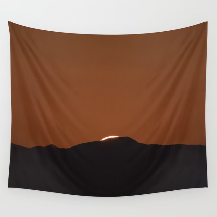 Orange Red Dusk Wall Tapestry Gallery Image 4