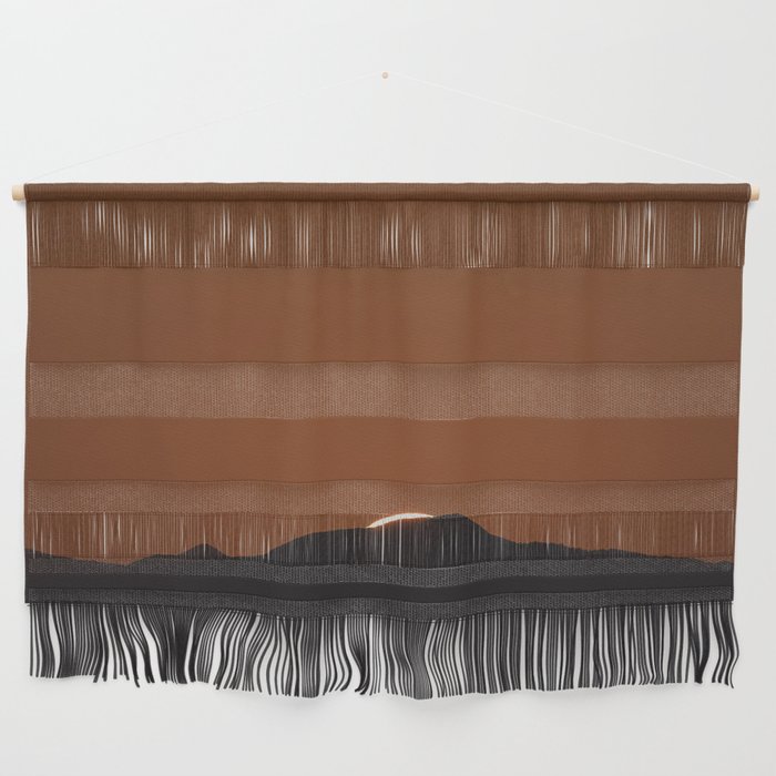 Orange Red Dusk Wall Hanging Gallery Image 1