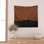 Orange Red Dusk Wall Tapestry Gallery Image 2