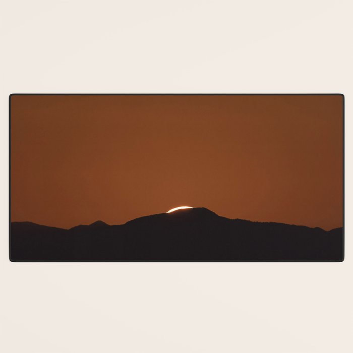 Orange Red Dusk Desk Mat Gallery Image 3
