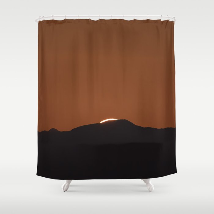 Orange Red Dusk Shower Curtain Gallery Image 1