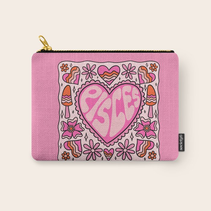 Pisces Heart Carry All Pouch Gallery Image 1