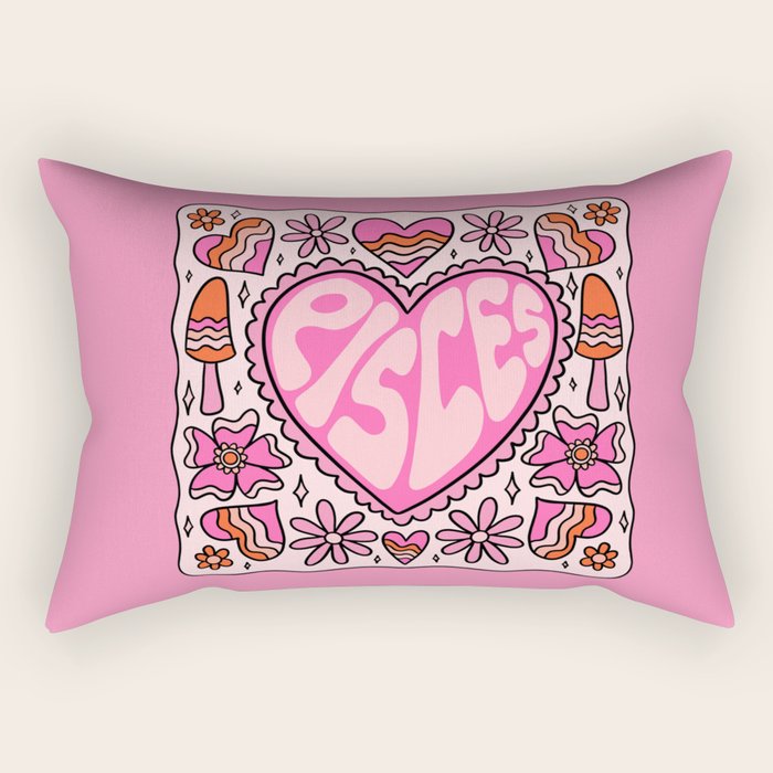 Pisces Heart Rectangular Pillow Gallery Image 2