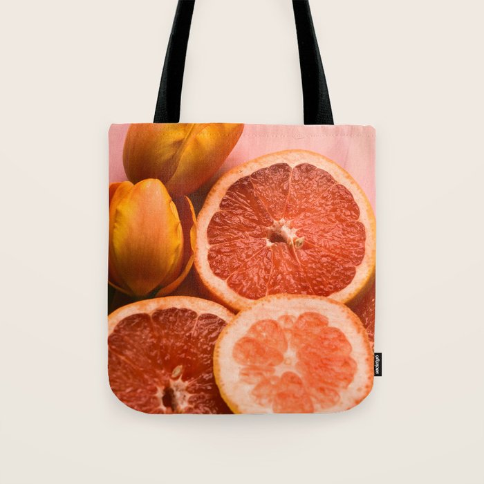 Citrus and Tulips Tote Bag Gallery Image 1