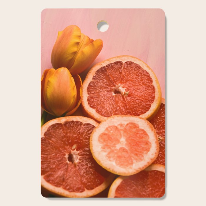 Citrus and Tulips Cutting Board Gallery Image 1