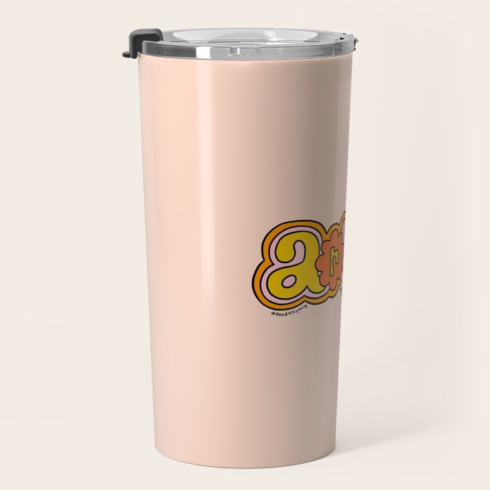 Aries Doodle Letters Travel Mug Gallery Image 3