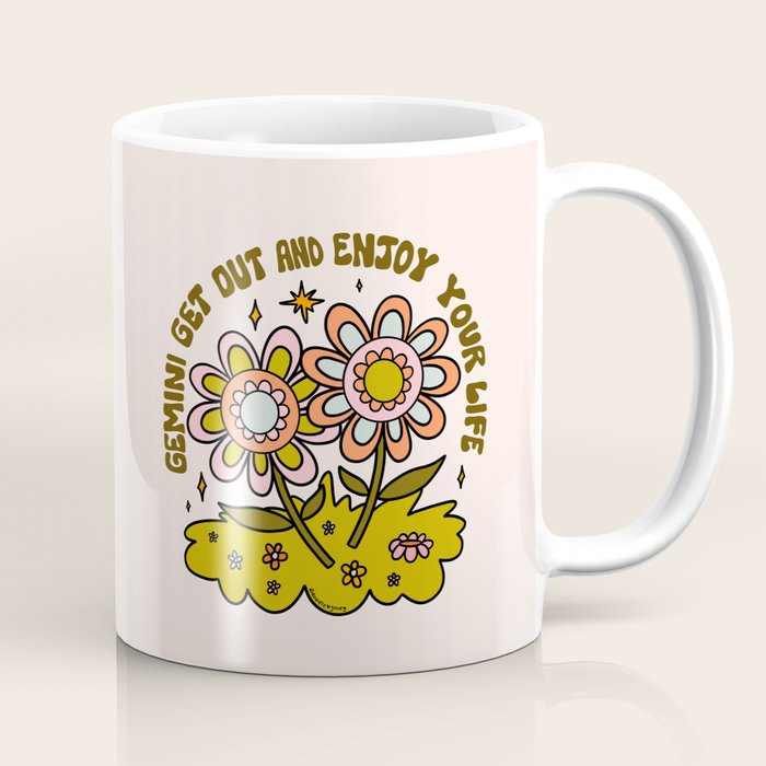 Gemini Flower Coffee Mug Gallery Image 1