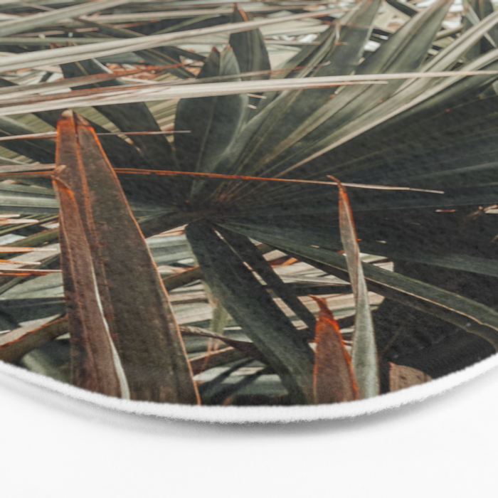 Coastal Morning  palmetto botanical leaf photograph Bath Mat Gallery Image 3