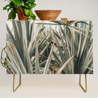 Coastal Morning  palmetto botanical leaf photograph Credenza Gallery Image 1
