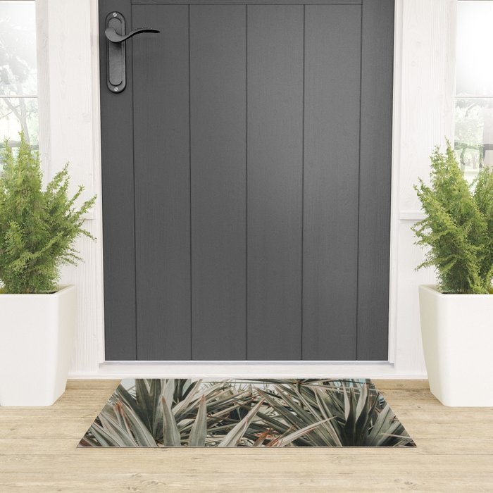 Coastal Morning  palmetto botanical leaf photograph Welcome Mat Gallery Image 3