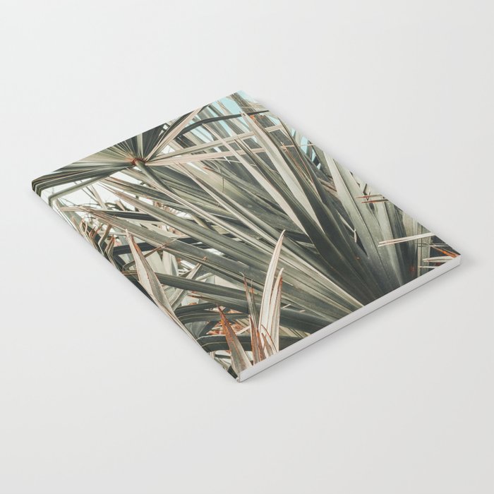 Coastal Morning  palmetto botanical leaf photograph Notebook Gallery Image 1