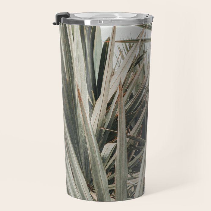 Coastal Morning  palmetto botanical leaf photograph Travel Mug Gallery Image 3