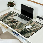 Coastal Morning  palmetto botanical leaf photograph Desk Mat Gallery Image 2
